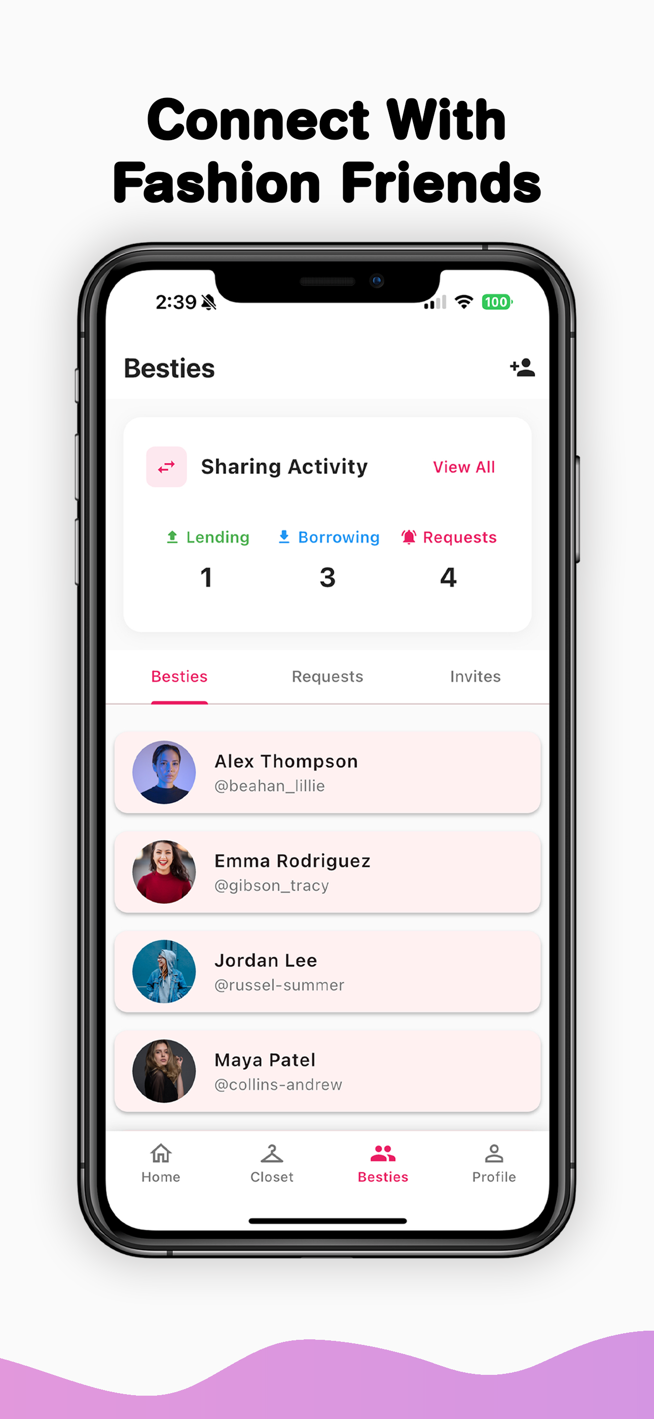 Besties Closet App Screenshot 2